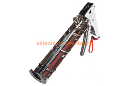 Пистолет для герметика VIRA полукорпусный усиленный с зубчатым штоком 225 мм 705060