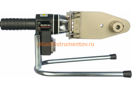 Аппарат для раструбной сварки REKON Welder R63 800 Вт, 220 В, в вомплекте с насадками d 20, 25, 32, 40, 50, 63 мм 101063
