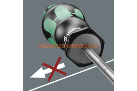 Отвертка шлицевая Wera, 0,6 x 3,5 x 100 мм, WE-008015