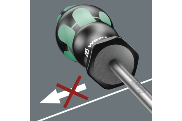 Отвертка шлицевая Wera, 0,6 x 3,5 x 100 мм, WE-008015