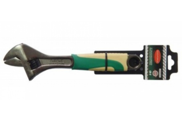 Разводной ключ с резиновой рукояткой ROCKFORCE 10-250мм захват 30мм, RF-649250AB