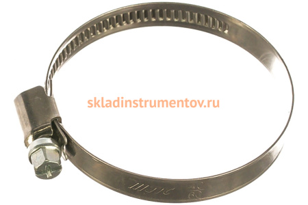 Ленточный червячный хомут 040-060мм нержавеющая сталь JTC-ZN60