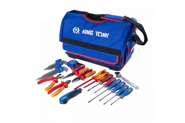 Набор инструментов электрика KING TONY 33 предмета 91333MQ