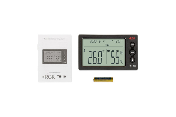 Термогигрометр RGK TH-10 с поверкой 778596