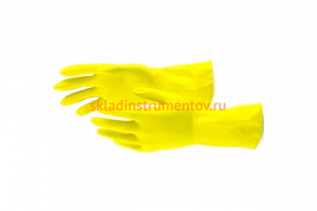 Хозяйственные перчатки СИБРТЕХ латексные, XL 67879