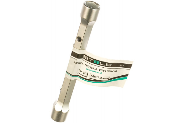Торцевой усиленный ключ-трубка 12х13мм, CrV STELS 13771