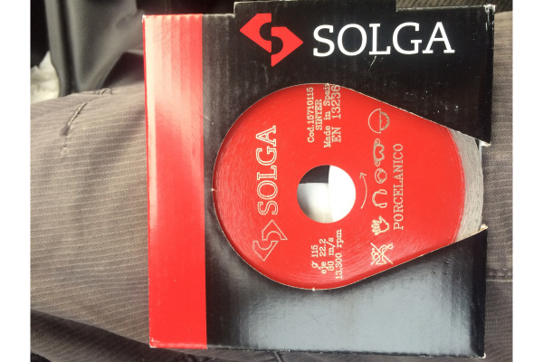 Диск алмазный сплошной (115х22,2 мм) HARD CERAMICS Solga Diamant 15710115