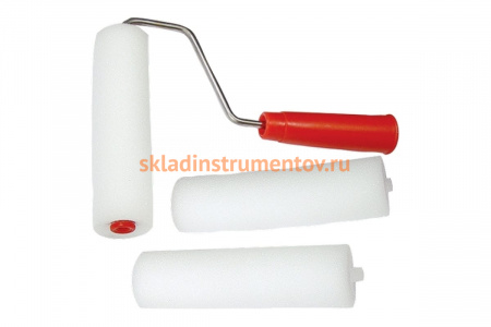 Валик СИБРТЕХ ПОРОЛОН с ручкой + 2 шубки 80445