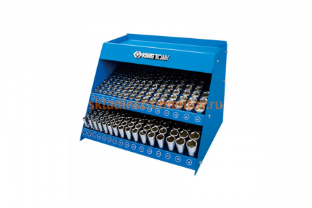 Стенд с торцевыми головками серия 3335M, 3235M (268 шт; 8-24 мм; 3/8") KING TONY 3568MR