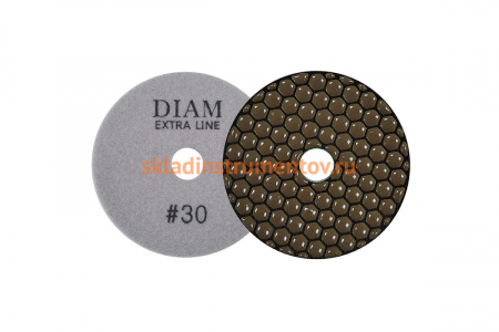 Круг алмазный гибкий шлифовальный АГШК Extra Line (100х2 мм; №30; сухая) Diam 000563
