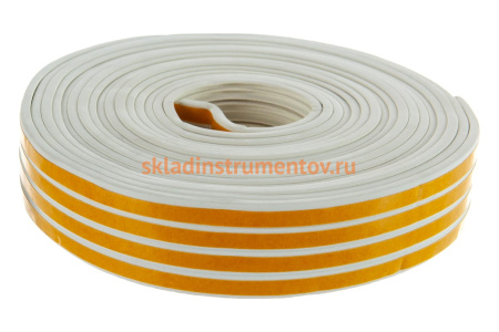 Уплотнитель СИБРТЕХ 24 м, профиль E,белый Р 93922