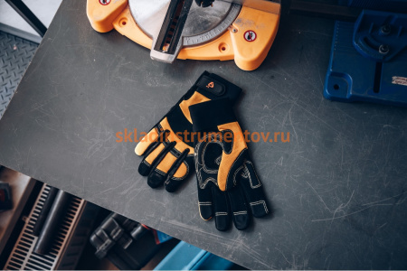Защитные трикотажные перчатки Jeta Safety, черно-желтые, размер XL, JAV01-10/XL Защитные трикотажные перчатки Jeta Safety, черно-желтые, размер XL, JAV01-10/XL