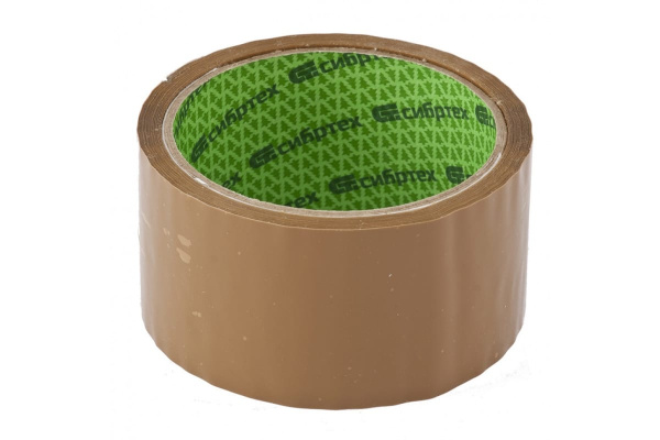 Клейкая лента СИБРТЕХ 48ммх25м коричневый 88846