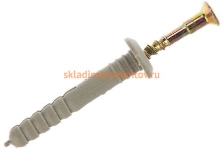 Дюбель-гвоздь полипропиленовый с грибовидным бортиком 1700 шт. (6х40 мм; ТФ0) Зубр 4-301350-06-040