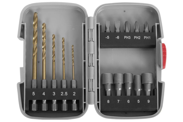 Набор насадок «ЭКСПЕРТ» для шуруповертов 15 предметов Зубр 26055-H15