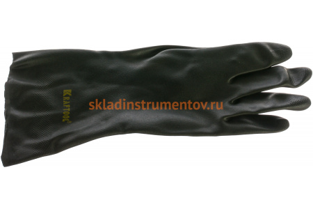 Неопреновые противокислотные индустриальные перчатки Kraftool NEOPREN р. XL 11282-XL_z01