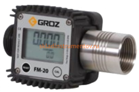 Счетчик цифровой FM/20/0-1/BSP для топлива GROZ GR45650 Счетчик цифровой FM/20/0-1/BSP для топлива GROZ GR45650