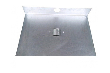 Лопата для снега СПЕЦ Движок алюминий, 1-бортн. 375x500 мм с накл. без черенка, d 40мм И-01978