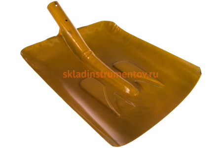 Стальная тротуарная лопата для уборки снега КУРС без черенка 340х385 мм 68121