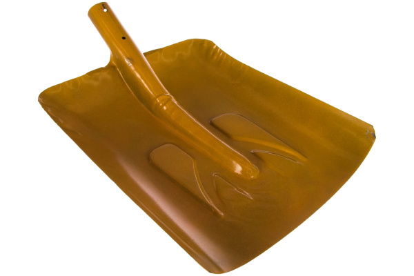 Стальная тротуарная лопата для уборки снега КУРС без черенка 340х385 мм 68121