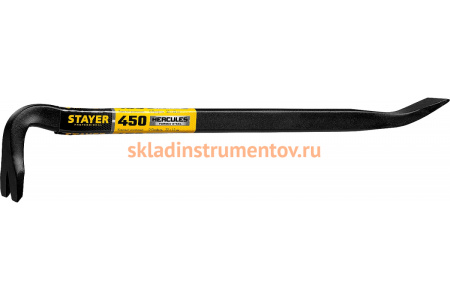 Кованый усиленный лом-гвоздодер Stayer HERCULES 450 мм 22х12 мм 21643-45