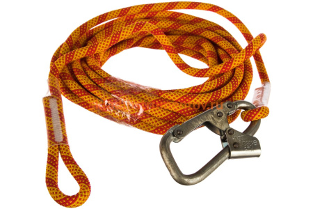 Строп из каната 10 м с монтажным карабином и крепежной петлей ПРОГРЕСС СЕФЕТИ Строп В 10 м