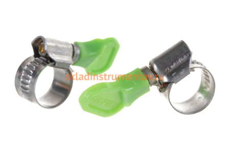 Металлические, червячные хомуты СИБРТЕХ 10-16мм, ширина 12мм, W4, с ключом, 2шт 476483