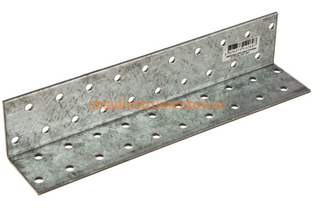 Крепежный угол Зубр МАСТЕР равносторонний 200х40х40мм 1шт 310206-200-040