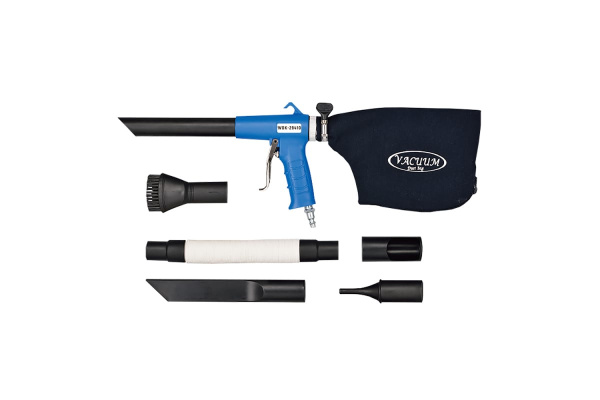 Пневматический пылесос с функцией обдува и дополнительными аксессуарами WIEDERKRAFT WDK-29410