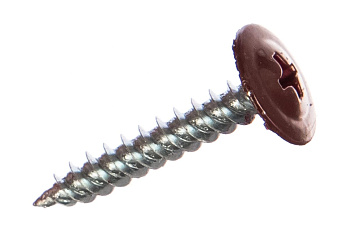 Саморезы с прессшайбой по листовому металлу до 0,9 мм Зубр RAL-3005 PH2 4,2х25 мм 400шт 300191-42-025-3005