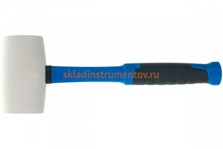 Киянка ЗУБР ПРОФЕССИОНАЛ резиновая белая, с фибергласовой ручкой, 900г 20531-900_z02