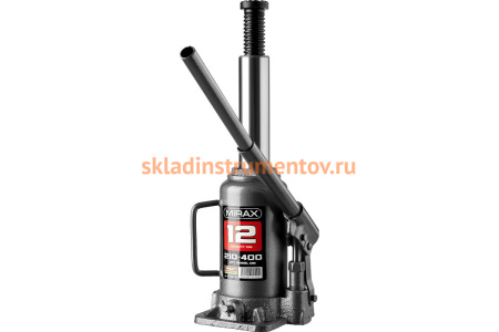 Гидравлический бутылочный домкрат MIRAX 12т, 210-400 мм 43260-12