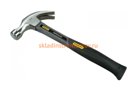 Молоток 570г / 20Oz Stanley Grey Fiberglass Curve Claw 1-51-628