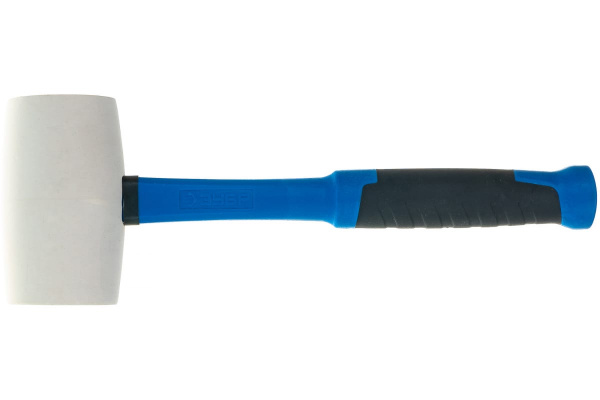 Киянка ЗУБР ПРОФЕССИОНАЛ резиновая белая, с фибергласовой ручкой, 900г 20531-900_z02