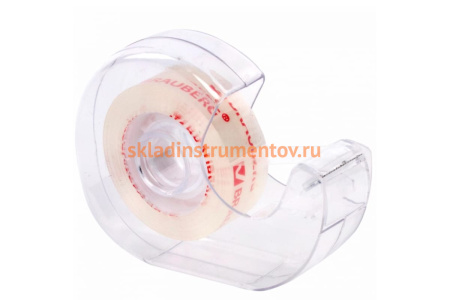 Клейкая канцелярская лента BRAUBERG 19 мм х 33 м, кристальная, в диспенсере 228760