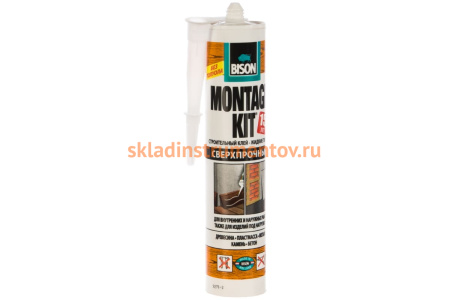 Клей BISON MONTAGEKIT SUPER STRENGTH CRT 350G 6304336