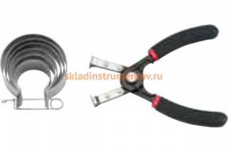 Набор для сжима маслосъёмных колец мототехники 8 предметов FORCE 62005