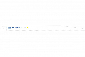Полотно по древесине 3021/300 bi (5 шт; 300х19х1.27 мм; 280 мм; 6 TPI) WILPU 1228000005
