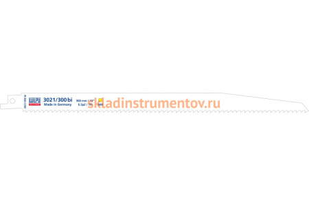 Полотно по древесине 3021/300 bi (5 шт; 300х19х1.27 мм; 280 мм; 6 TPI) WILPU 1228000005 Полотно по древесине 3021/300 bi (5 шт; 300х19х1.27 мм; 280 мм; 6 TPI) WILPU 1228000005
