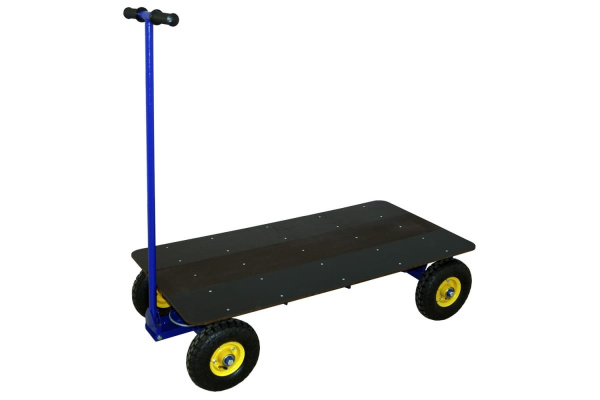 Тележка RUSKLAD платформенная, с поворотной осью ТПО О (600х1200) с пневматическими колёсами Тележка RUSKLAD платформенная, с поворотной осью ТПО О (600х1200) с пневматическими колёсами