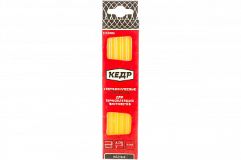 Стержни клеевые желтые (7 мм; 20 см; 6 шт.) КЕДР 117-0006 54894