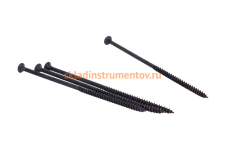 Универсальные саморезы Зубр оксидированные по дереву/металлу, PH2, 4,8x125мм, ТФ7, 10шт 4-300017-48-125