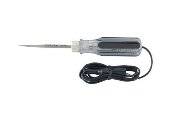 Пробник напряжения 6-12-24В /~/,клипс на проводе, шило FORCE 88432
