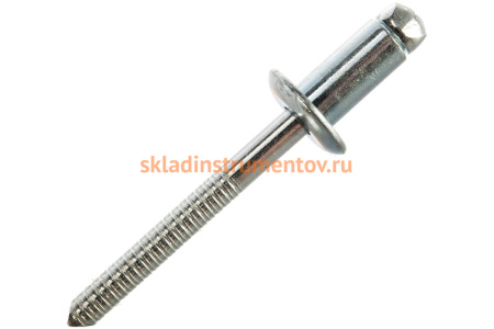 Заклепка вытяжная открытая сталь/сталь St/St (50 шт; 6.4x12 мм; Борт: Стандарт) MESSER 114016412-50