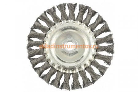 Щетка плоская для УШМ (125 мм; М14; 0.35 мм) MATRIX 74633