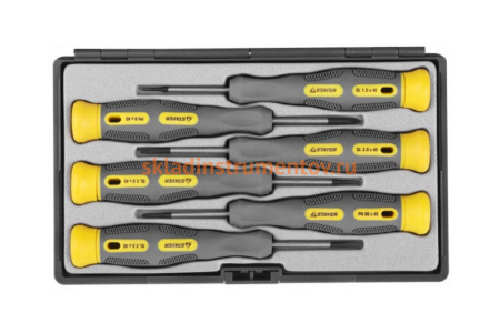 Набор отверток STAYER MAX-GRIP Precision для точных работ Cr-V 25826-H6 G