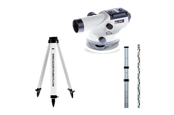 Оптический нивелир ADA Basis с поверкой + рейка STAFF 3 + штатив Light S А00197_К