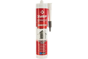 Монтажный герметик клей многоцелевой, 300мл Зубр 41331