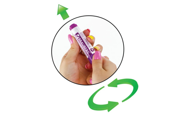 Клей-карандаш BRAUBERG 9 г, обесцвечивающийся после высыхания 220872