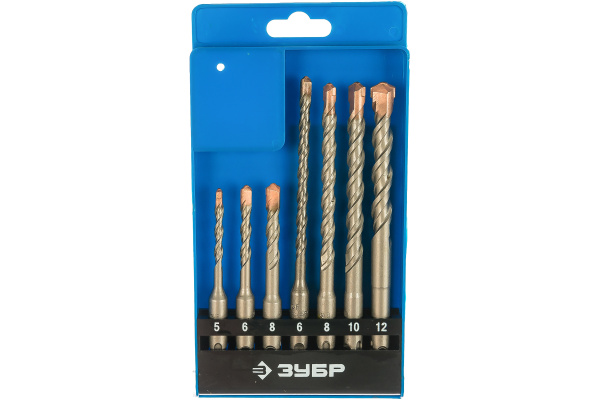 Набор буров SDS-Plus (7 шт.) по бетону ЗУБР 29314-H7